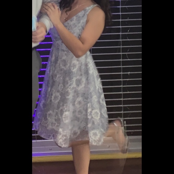 SPARKLY💜Homecoming/special occasion lavender/grey dress!!Small!!Worn once!!!! - Picture 2 of 3